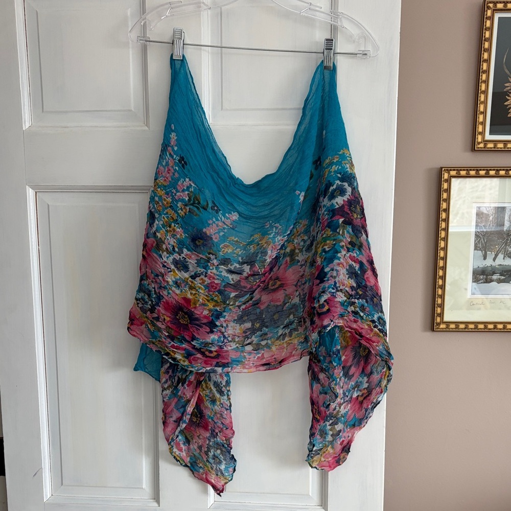 Vintage Floral Colorful Scarf